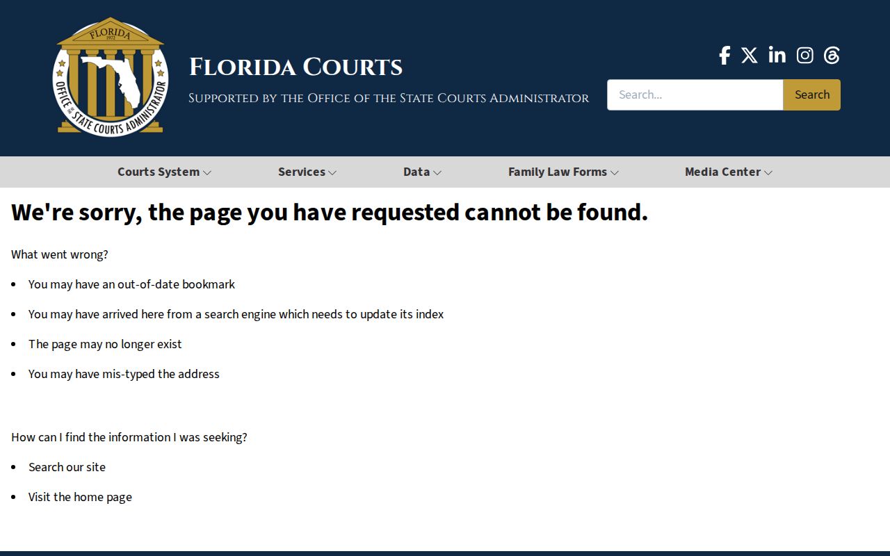 Florida Courts guidance for Bristol criminal records sealing and expunction