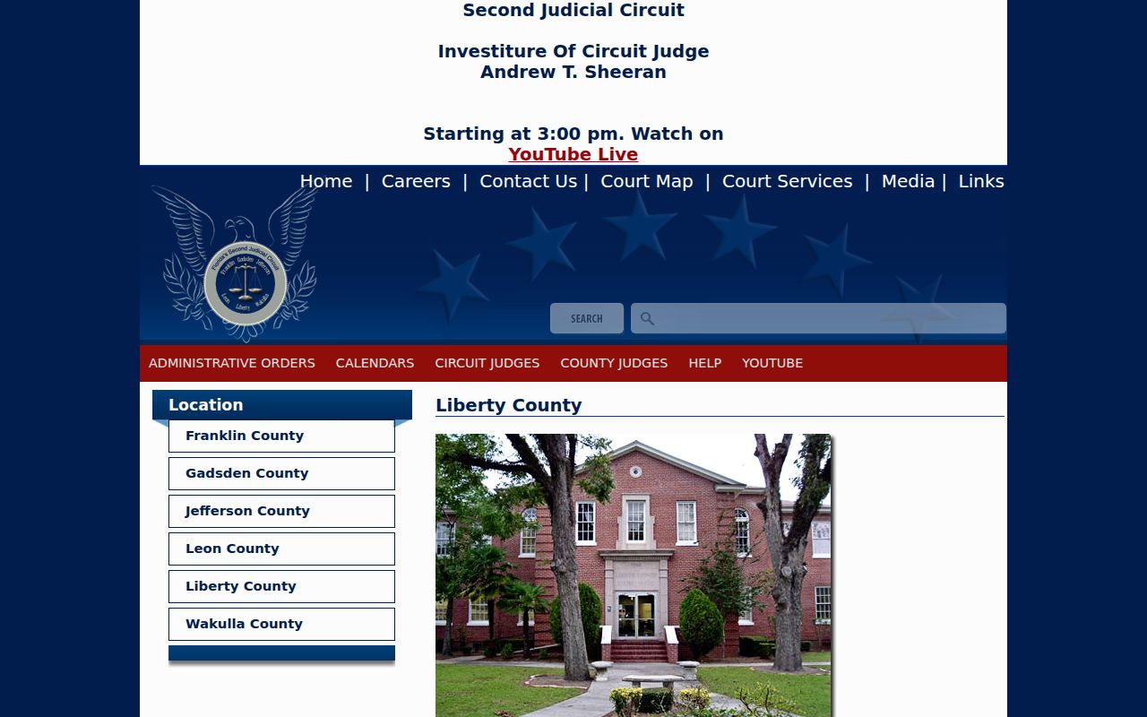 Liberty County criminal court cases at the Second Judicial Circuit courthouse